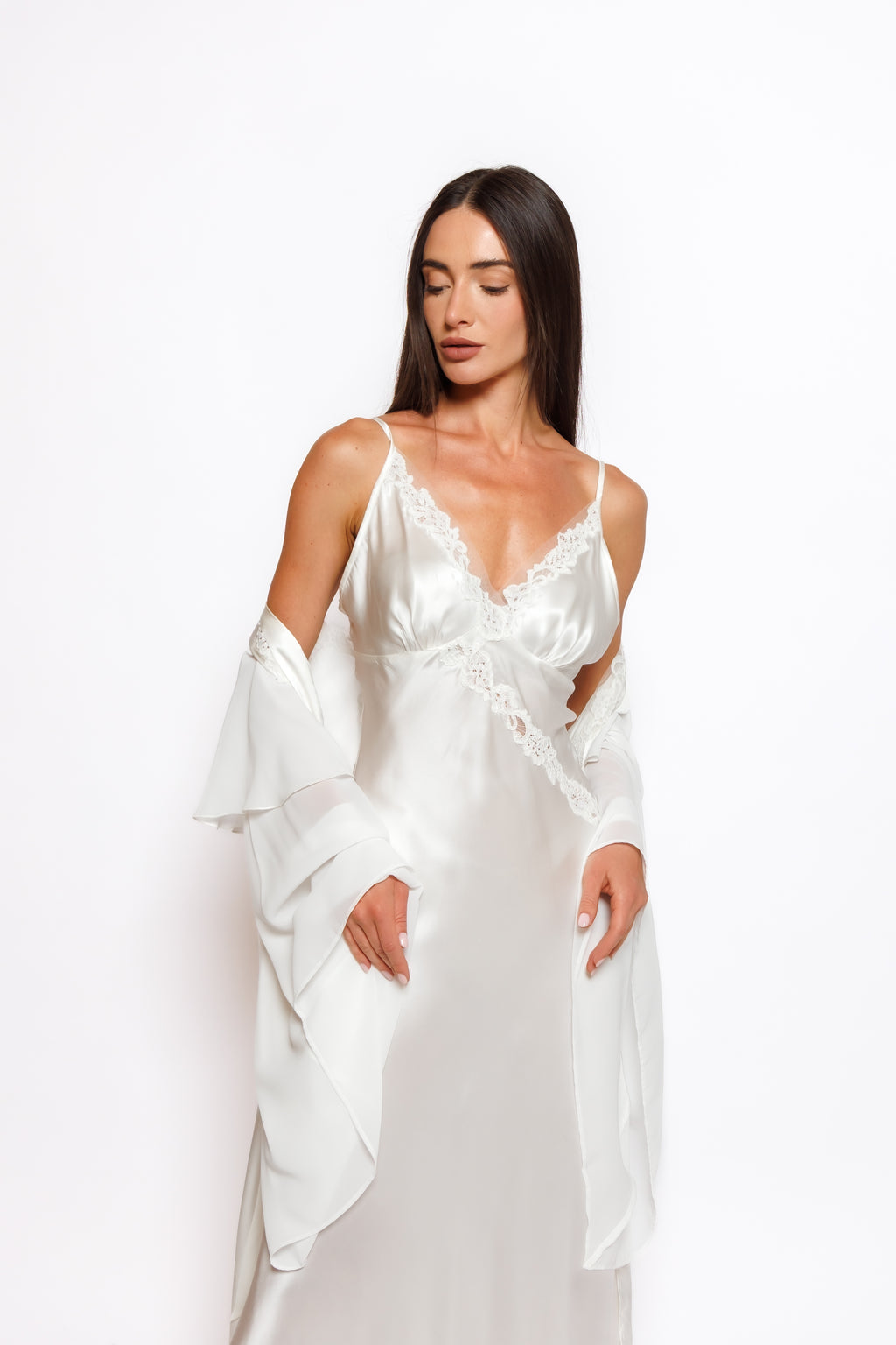SILK NIGHTY AND ROBE