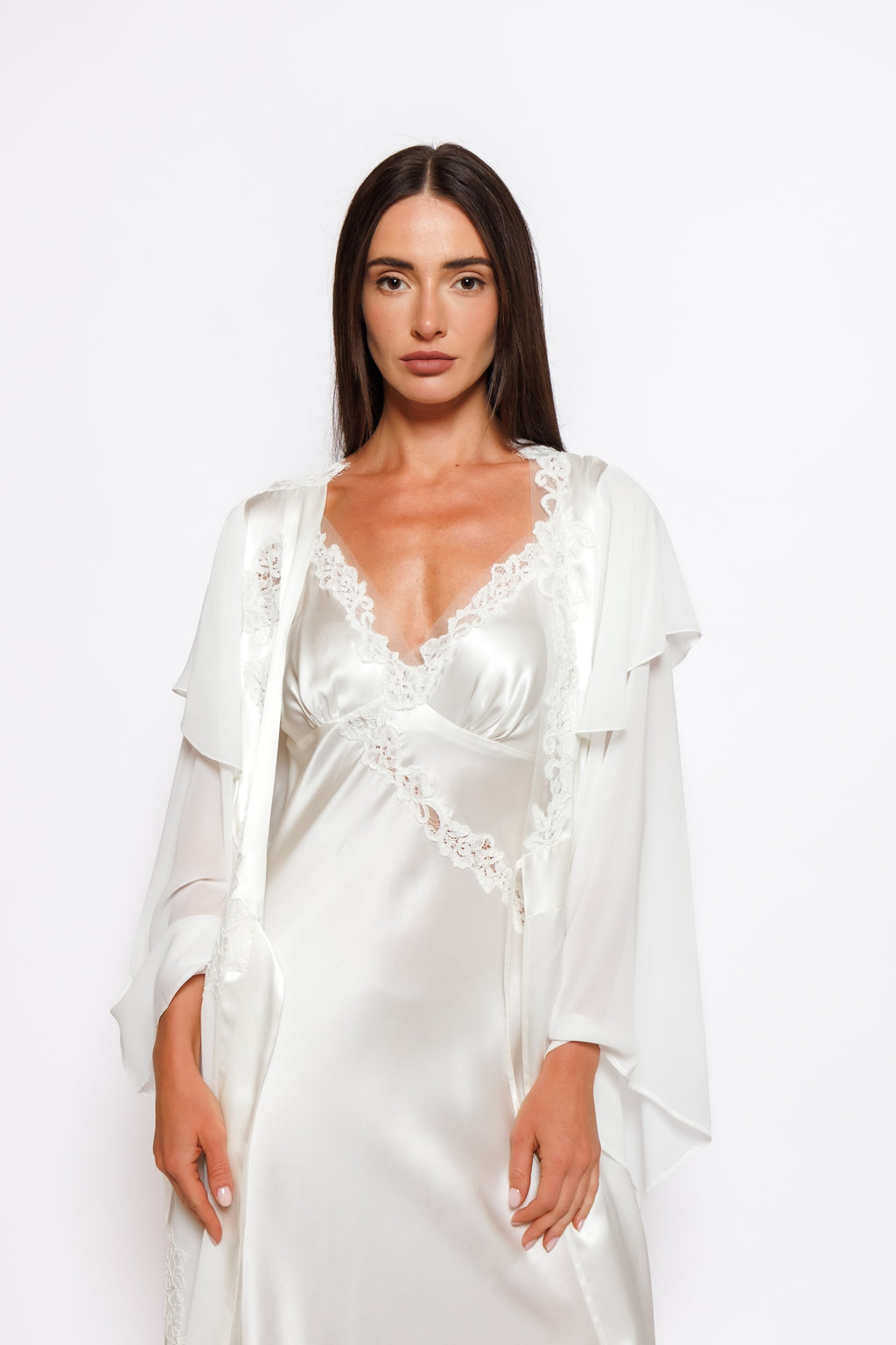 SILK NIGHTY AND ROBE