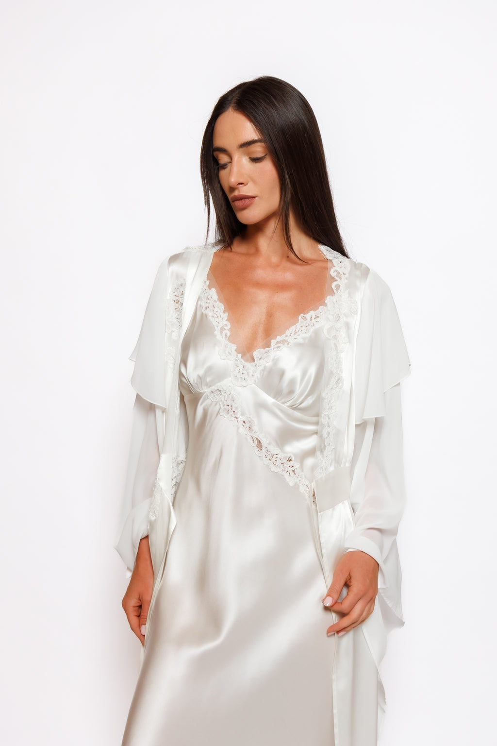 SILK NIGHTY AND ROBE