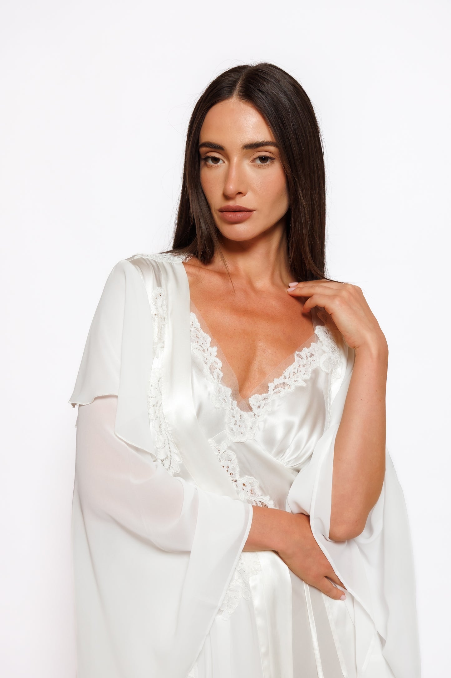 SILK NIGHTY AND ROBE