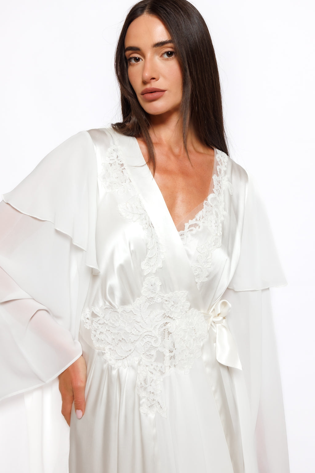 SILK NIGHTY AND ROBE