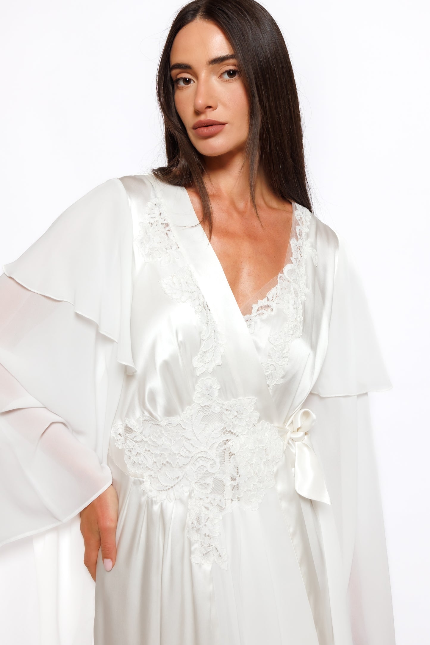 SILK NIGHTY AND ROBE