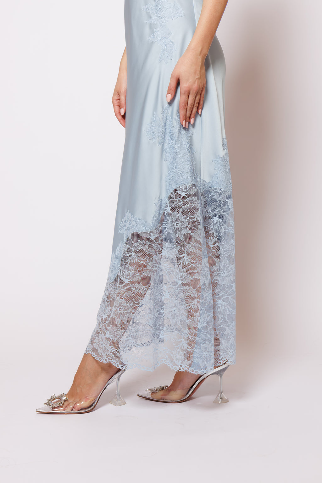 set silk blue