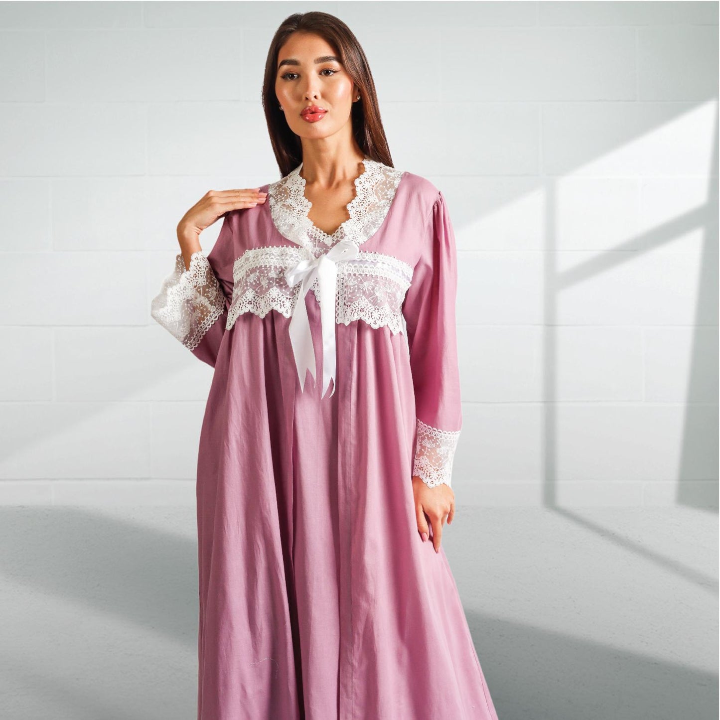 Cotton dress with robe 2323607