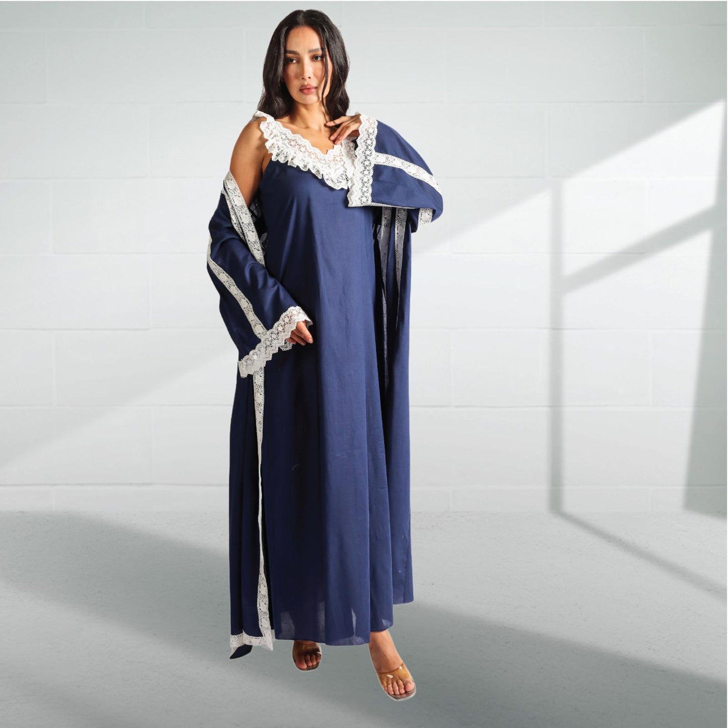 Cotton dress with robe 2424130