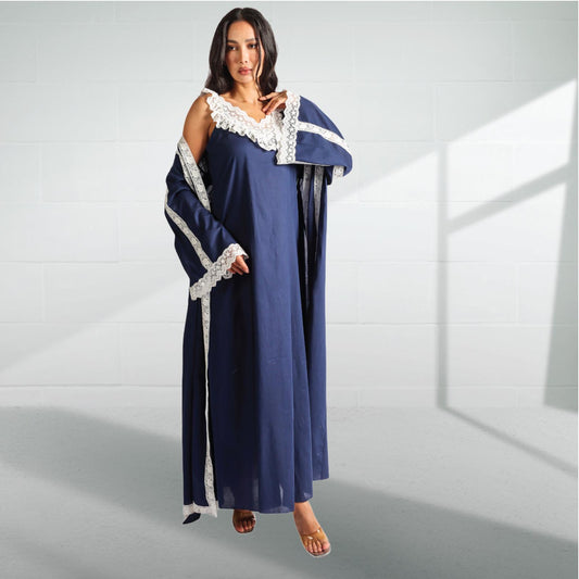 Cotton dress with robe 2424130