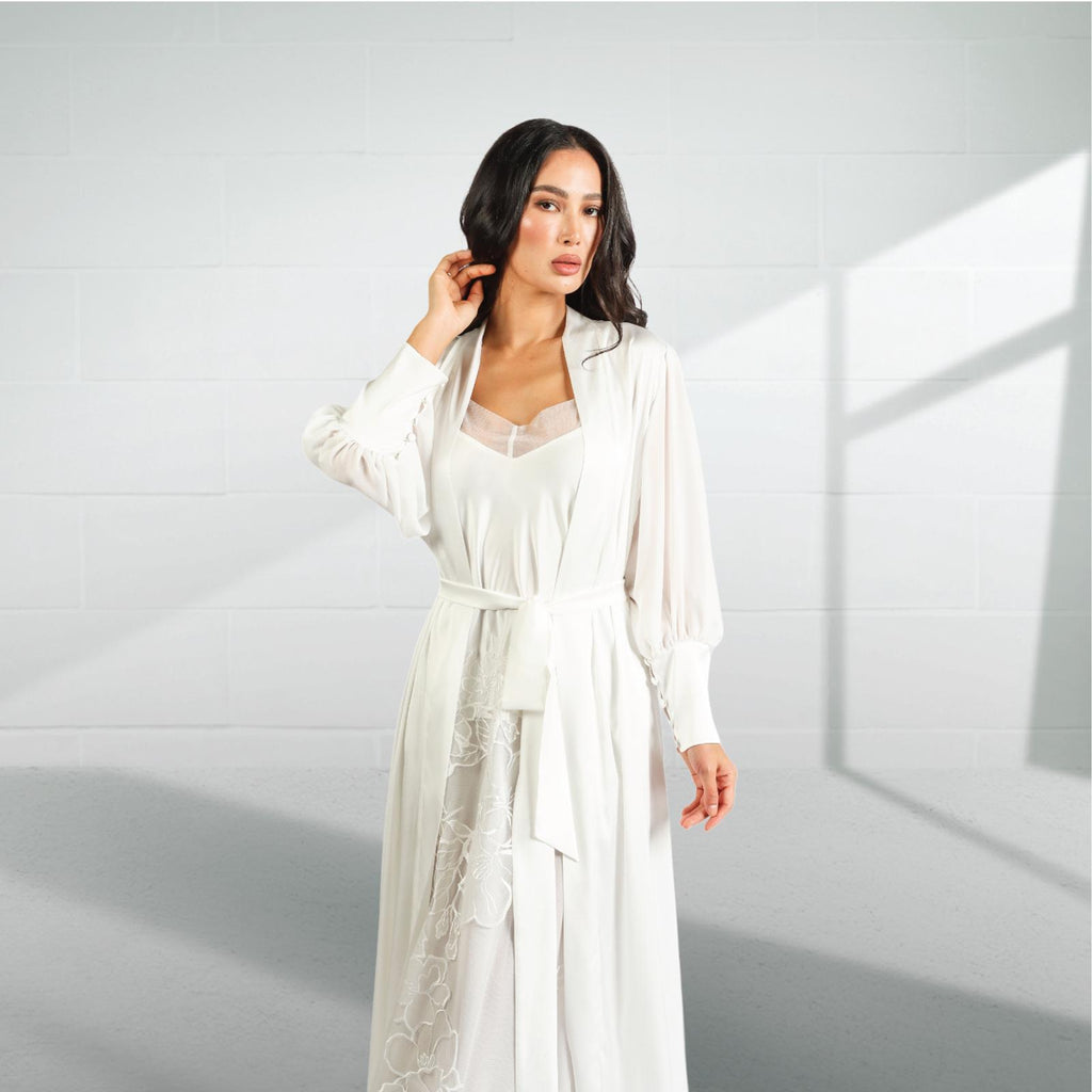 Silk nighty with robe 2424086