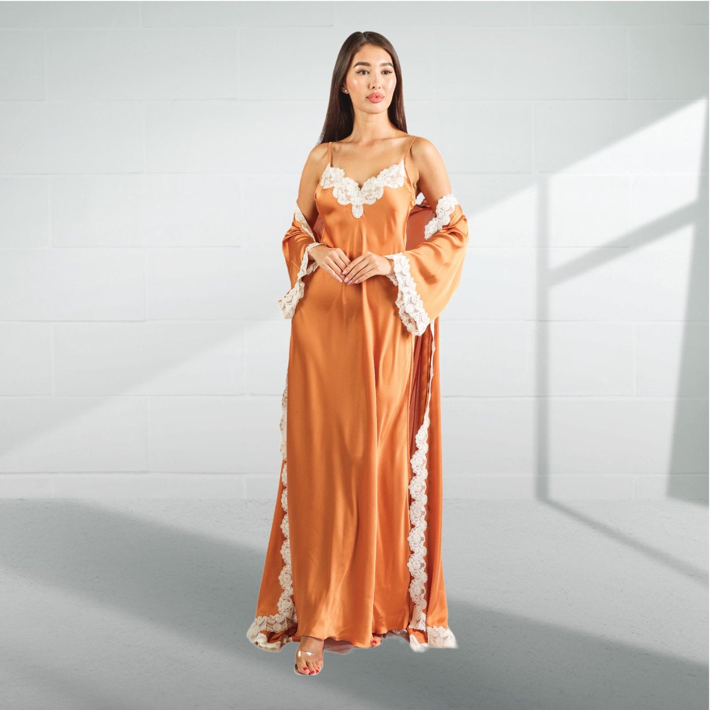 Silk nighty  and robe 2424205