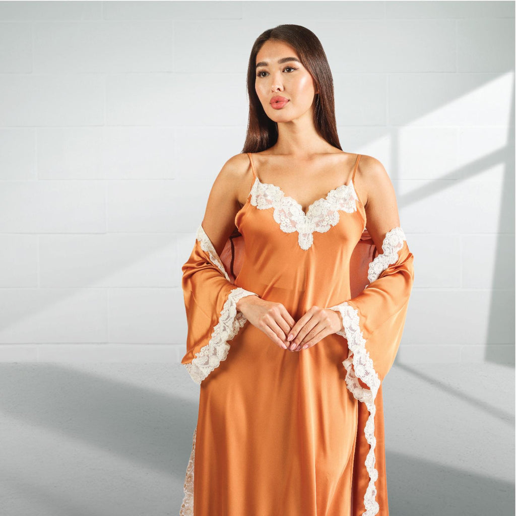 Silk nighty  and robe 2424205
