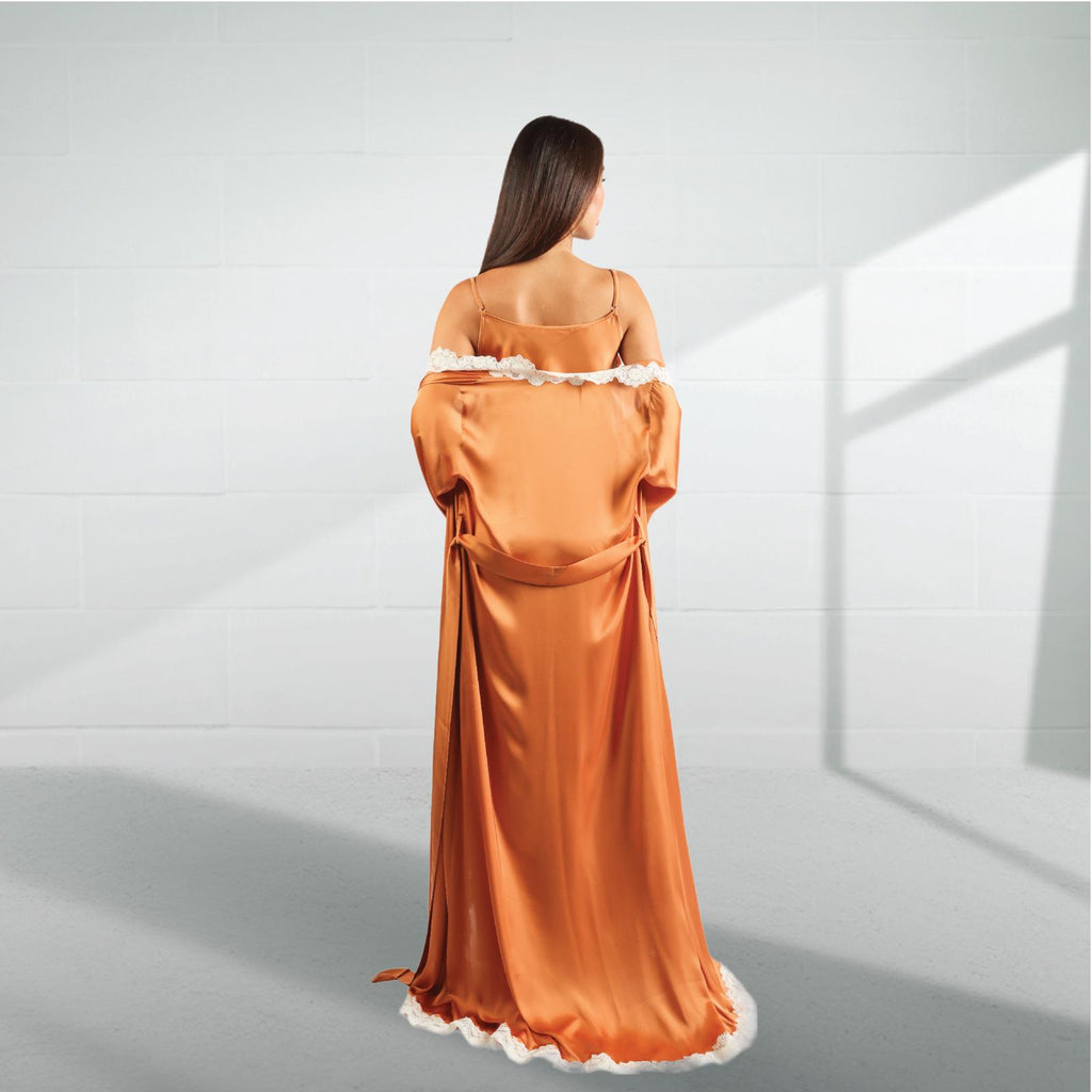 Silk nighty  and robe 2424205