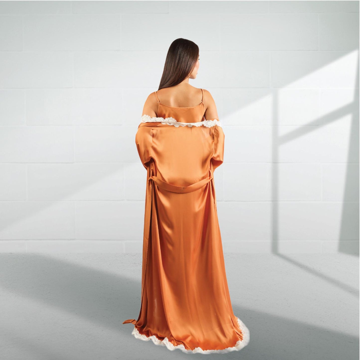 Silk nighty  and robe 2424205